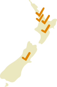 Map of New Zealand